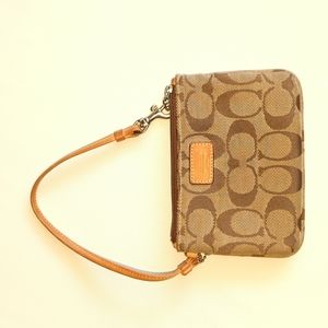 COACH Monogram Wristlet